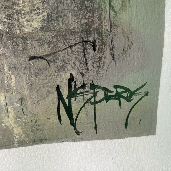 Oil Paint on Canvas Originally signed - Picture 3 of 3